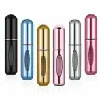 Dizaa Portable Mini Refillable Perfume Bottle, Travel Perfume Refill Bottle, Perfume Atomizer Container, Perfume Spray Bottle, Empty Spray Bottle for Traveling and Outgoing (pack of 3)
