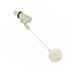 ENNIUS Ball Cock Set PTMT with Aluminum Rod and Ball, Durable Water Float Ballcock Valve for Flush Tank, Toilet Accessory for Home (Ivory, 25 mm) (Pack of 1)