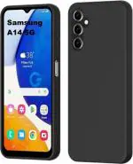 XOVO Back Cover for Samsung Galaxy A14 5G (Black, Dual Protection, Silicon, Pack of 1)