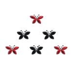Comet Busters Red, Black Stone Bindi For Women