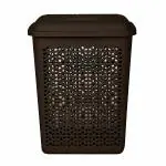Kolorr Plastic Laundry Bag/Basket, 45 litres, D.Brown