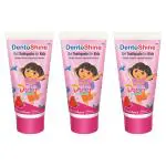 DentoShine Gel toothpaste for Kids Strawberry Dora, Pack of 3 (80 g each)