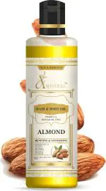 AQUORAL 100% Pure Cold Pressed Almond Oil For Hair&Body Hair Oil (200 ml)