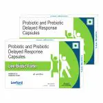 Leeford Lee-Biotic Forte Probiotic and Prebiotic Supplement Delayed Response Capsules for Men and Women | Helpful for Better Immunity, Digestion and Health Pack of 2-10 Capsules Each