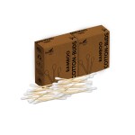 Imvelo Bamboo Cotton Swabs/Earbuds | Q Tips - 160 Sticks/320 Swabs | Double Tipped Ear Cotton Sticks | 100% Eco-Friendly & Natural | Perfect for Ear Wax Removal, Arts & Crafts, Removing Dust & Dirt