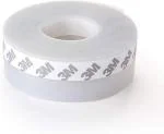 Crevizon Draft Excluder for Doors Draught Excluder Door Seal Strip 3 Meter Window Tape Self Adhesive Weather Stripping Clear Silicone Door Bottom Seal Strip (45 MM)