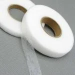HIRDAY Hem Tape Rivil Civil Fabric Fusing Tape Double Sided Adhesive Hem Tape Iron on Tape (White) Buckram Interfacing Interlining Fusible 100 Yards Sewing (Pack of 2 Pieces)