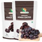 Organic Sapphire Foods Noor Premium Pitted Premium Kimia Dates Grown in California Sun Ripened OU Kosher by Desert Valley Date Pack Of 2 (2kg)