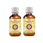 Deve Herbes Pure Hazelnut Oil (Corylus avellana) Natural Therapeutic Grade Cold Pressed (Pack of Two) 100ml X 2