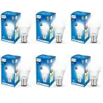Philips 7W B22 Led Cool Day Light Bulb, Pack Of 6 (Ace Saver)