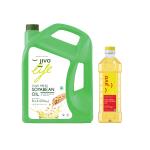 JIVO Cold Press Soyabean Oil 5 Ltr with Jivo Cold Press Sunflower Oil 1 Ltr