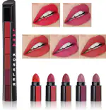 Lara Kossler Multicolor 5 in1 Matte Finish Red Colour Lipstick - 7.5 ml