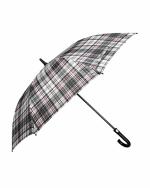 The Clownfish Solid Crescenta White Polyester Umbrellas For Unisex