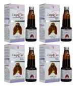 DEE INDIA HERBALS 100% Natural Ayurvedic Lungs Care Syrup - A Perfect Tonic For Lungs, Gives energy to lungs (225ml Each, Pack of 4)