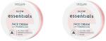SMART BEAUTY Oriflame GLOW ESSENTIALS FACE CREAM WITH VITAMINS E & B3 PACK OF 2 PC (75 ml)
