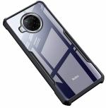 ANKIRANT Xiaomi Redmi Mi 10i 5G, Mi 10T Lite 5G Transparent Black Bumper Plastic Hybrid Crystal Clear 360 Protection Camera Protect Back Case Cover