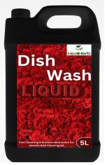 HEALHERB Dish Wash Liquid 5L Tough Grease Removal & Natural Fragrance| Removes Odour | Easy Lather & Rinse Off|