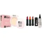 FS ForSure Compact Powder with Matte Finish, Kajal Forfor Matte Lipstick(Pack of 5) Multicolor