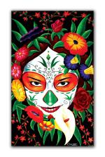 Tamatina Multicolor Modern Art Joker Abstract Art Canvas Painting - 60X36 Inch