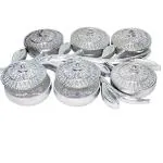SUMOWARE Multipurpose Decorative 6 Storage Tree Shape Mukhwas Dani/Serving Tray SILVER
