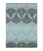 Sapana Carpet-Mats Chatai mats for Home Multipurpose, Foldable, Reversible Plastic chatai Indoor / Outdoor use Motif Blue & Grey 4 X 6 (L 180 Cm X W 120 Cm, Polypropylene)