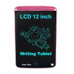 Ample Wings LCD Writing Tablet 12 Inch Screen, Learning Educational Toys for 3-12 Year Old Girls, Erasable Doodle Board for Kids, Electronic Digital Handwriting Drawing Board Graphic Tablet (Pink)