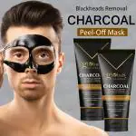 Globus Naturals Charcoal peel off mask for Blackheads & Whiteheads Removal, For Men with Oily & Acne Prone Skin, (Set of 2) 100g
