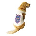 Ruse Rockstar Loin Printed Ecru Cotton Round Neck Sleeveless Vest Tank Dog T-Shirt - XXL