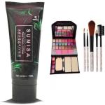 URBEN QUEEN-TYA 6155 MAKEUP KIT PLUS SET OF 5 MAKEUP BRUSHES PLUS Sunisa CC Air Cushion Primer Korean Mushroom Head Cosmetic Waterproof Primer ( SET OF 3 )