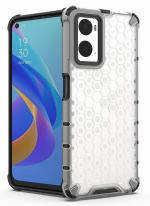 Tremolite Desigen Honeycomb Pattern Back Cover For Oppo K10 4G - Transparent