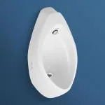 Plantex Premium Wall Mount Large Urinal Pot for Gents/Male/Boy/Men Toilet for Washroom - (White, Uero)