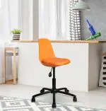 Teal Minion Height Adjustable Office Chair Plastic with PU Leather Office Chair - Orange