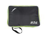 Stag Double Chain Table Tennis Deluxe Case || with Pocket for Accessories (Only 1 Case) PURPEL (Green)
