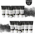 Glamroot Anti Pollution Activated Charcoal face wash Pack of 12 For Men & Women Pack of 12