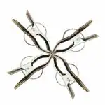 Winggi Silver Pipe Ring Stainless Steel Cloth Clip (Pack of 24)