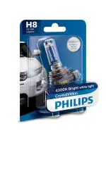 PHILIPS H8 12360 Crystal Vision Xenon Foglight Bulb (Yellow, 12V, 35W) - Pack of 1