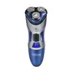 Groomiist Gold Series Corded/Cordless Shaver GS-05 with LCD Digital Display: 45 Minutes Running Time & 600mAh Ni-MH Battery (Blue & Silver)