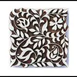 AN HANDICRAFT Wooden Printing Block (Size: 6 x 6 inches) jaal Wooden Block Printing | Handicraft Stamp | Stamp for Craft | Textile Printing Block USE: This Product Print on Fabric, Paper etc.