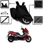 Kedit Yamaha Aerox 155 Motorcycle Bike Scooty Cover Black Colour Water Resistant - UV Protection & Dust Proof Imported Fabric Quality,Sun Protection,Weather Bike - Scooty Two Wheeler Body CoverYamaha Aerox 155