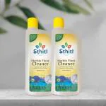 Sthiti ECO - MARBLE FLOOR CLEANER - Plant based ingredients | Bio-Enzymes | Strong disinfectant | Lemon | Non-Toxic NO allergens, phosphates, parabens, ammonia, bleach or EDTA (500 ml-Pack of 2 )