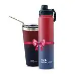 The Better Home Bpa Free Stainless Steel Insulated Water Bottle with Tumbler and Sipper - 710 ml