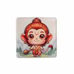 SUKH8 Divine Cheer Magnet: Bal Hanuman - The Emblem of Joyful Strength and Protection