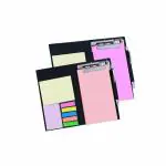 COI Memo Pink and Coral Note pad Organiser/memo Notebook Holder Booklet Block Notes (Set of 2)