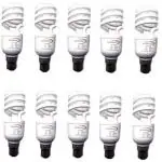 SKYBRIGHT 15 W Round B22 CFL Bulb (White, Pack of 10)