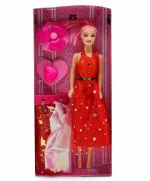 KiddyBuddy - Baby's Little World Miss India Doll With Accessories Red - Height 27 cm