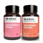 HealthKart hk vitals Multivitamin Plus Women & Men (2x30 Tablets) Combo Pack | For Energy, Immunity, Gut, Heart, Joints & Skin Health