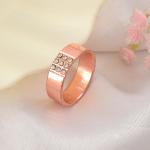 Memoir Pure Copper Imitation Diamond finger ring challa for Men Women