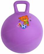 Toyshine 45cm Hopper Ball for Kids Ages 3-6 Inflatable Hopping Balls Jumping Therapy Ball Toys Sit and Bounce Ball with Handle - Purple