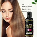 KURAIY Onion oil Regrow Hair Care Biotin Hair Growth oil Triple -On Massager Hair Growth Essence for All Hair Types 50ml