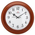 Vaansh Quartz Sweep Movement Premium 16 Inches Wall Clock for Home(Ajanta Trans. Sweep Movement No TIK TIK) (Wood Color) (Brown)(V_125_Brown)